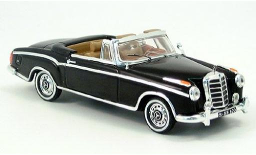 Modelauto Mercedes 220 Base SE Cabriol zwart 1/43 Vitesse