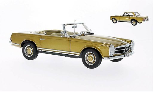 Mercedes 230 SL 1/18 Norev Hardtop gold 1963 modelauto