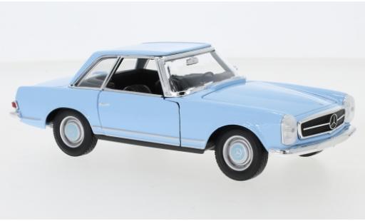 Modelauto Mercedes 230 Base SL (W113) blauw 1/24 Welly