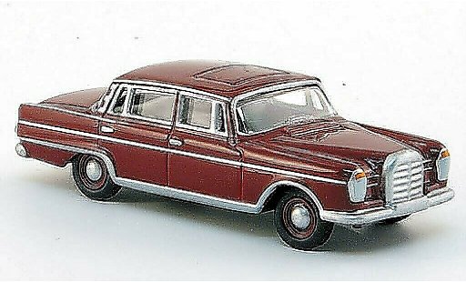 Mercedes 300 Base 1/87 Bub Heckflosse rood modelauto