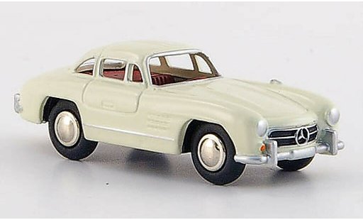 Mercedes 300 Base 1/87 Bub creme-wit rotes Interieur 1954 modelauto
