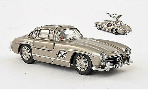 Mercedes 300 Base 1/43 Schuco beige-grijs modelauto