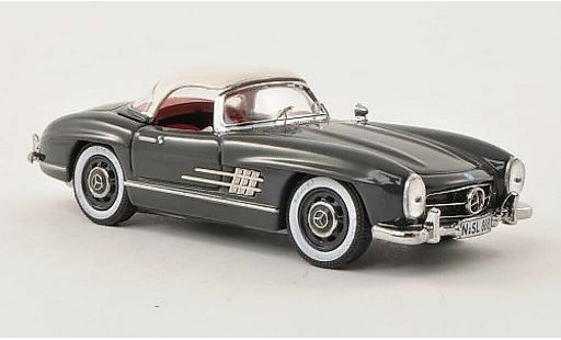 Mercedes 300 Roadster 1/43 Schuco Hardtop grijs/beige modelauto