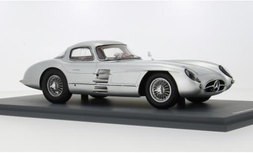 Modelauto Mercedes 300 Coupe SLR Uhlenhaut grijs 1955 1/18 Spark