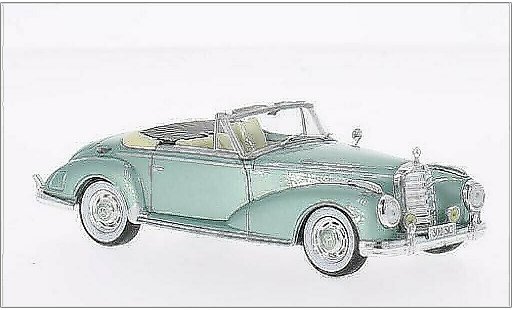 Mercedes 300 Base 1/43 WhiteBox (W186) SC Roadster metallic groen 1956 modelauto