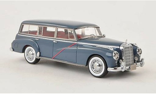 Mercedes 300 Utilitaire 1/43 Matrix Binz Stationwagen blauw-grijs 1956 modelauto