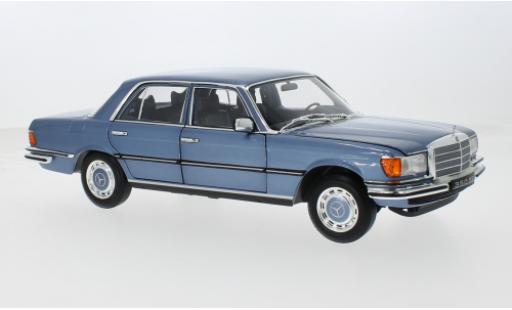 Modelauto Mercedes 350 Base SE (W116) blauw 1973 1/18 Norev