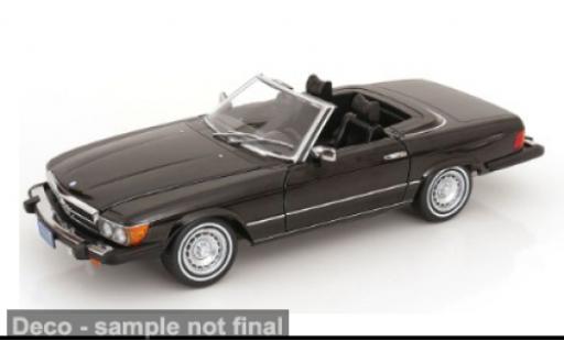 Modelauto Mercedes 450 Base SL (R 107) zwart 1979 1/12 KK Scale