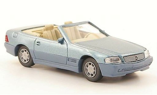 Mercedes 500 Base 1/87 Wiking (R129) grijs-groen modelauto