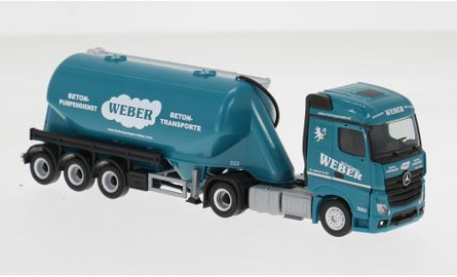 Modelauto Mercedes Actros Streamspace 18 Weber Betonpumpen (A) 1/87 Herpa