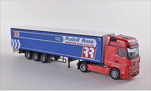 Mercedes Actros Gigaspace 1/87 AWM 2 Aerop. Giga.-KSZ Roze modelauto