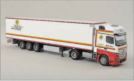 Mercedes Actros Gigaspace 1/87 AWM 2 Giga./Aerop.-Kuhl-KSZ Karlskov modelauto
