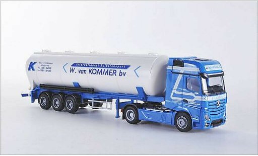 Mercedes Actros Gigaspace 1/87 AWM 2 Giga. W. van Kommer bv (NL) Aerop.-Kippsilo-SZ modelauto