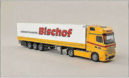 Mercedes Actros Gigaspace 1/87 AWM 2 Gigaliner Bischof (AT) Kuhlkoffer-SZ modelauto