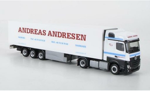 Mercedes Actros Bigspace 1/87 Herpa Kuhlkoffer-SZ Andreas Andresen (DK) modelauto