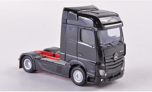 Mercedes Actros Bigspace 1/87 Herpa zwart Solo-ZM 2011 modelauto