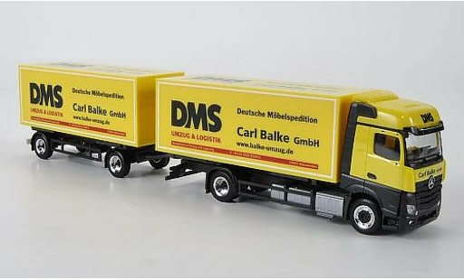 Mercedes Actros Bigspace 1/87 Herpa DMS - Carl Balke Wechselkoffer-HZ 2011 modelauto
