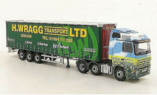 Mercedes Actros Base 1/50 Corgi Eco H.Wragg Transport LTD Gardinenplanen-SZ modelauto