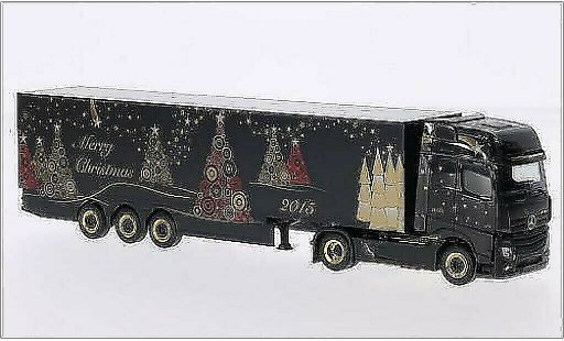 Mercedes Actros Gigaspace 1/87 Herpa Frohe Weihnachten modelauto