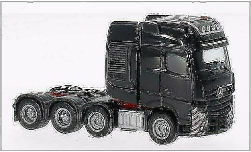 Mercedes Actros Gigaspace 1/87 Herpa SLT Schwerlastzugmaschine zwart modelauto