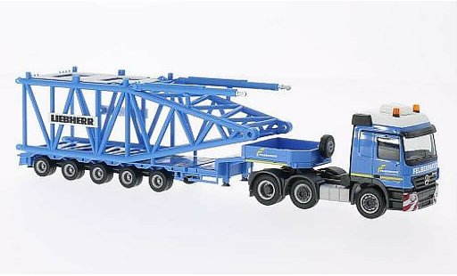 Mercedes Actros Base 1/87 Herpa L 02 Felbermayr (A) Semitieflader-SZ met Anlenkstuk fur Liebherr LR 1600/2 modelauto