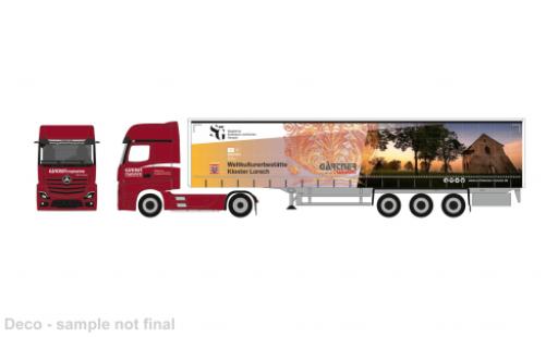 Modelauto Mercedes Actros Base L G&Atilde;&curren;rtner Transporte/Kloster Lorsch 1/87 Herpa