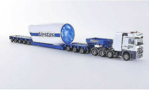 Mercedes Actros Base 1/87 Herpa LH 08 Balmer Tieflade-SZ met Turbinengehause modelauto