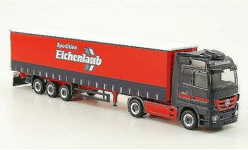 Mercedes Actros Base 1/87 Herpa LH 08 Spedition Eichenlaub Gardinenplanen-SZ modelauto