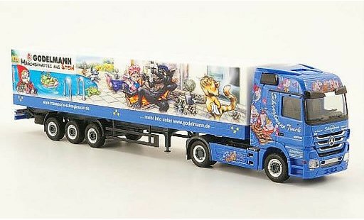 Mercedes Actros Base 1/87 Herpa LH Schreglmann / Godelmann Marchentruck 1 Planen-SZ modelauto