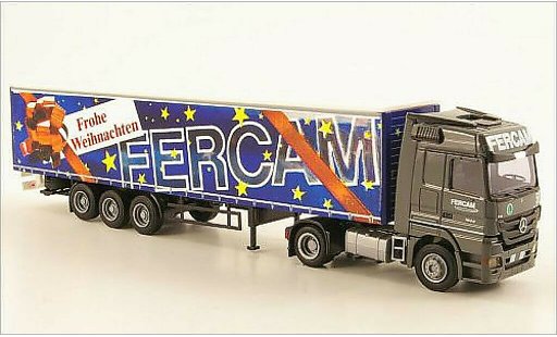 Mercedes Actros Base 1/87 AWM MP3 LH/Aerop. FERCAM/Buon Natale G-KSZ modelauto