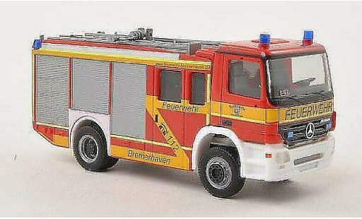 Mercedes Actros Base 1/87 Herpa S HLF 2000 Brandweer Bremerhaven 2002 modelauto