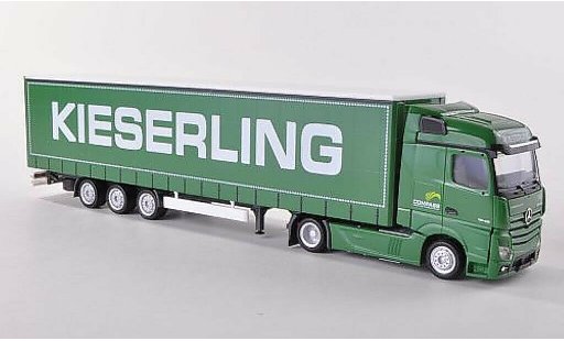 Mercedes Actros Streamspace 1/87 Herpa 2.5 Kieserling Lowlinerplanen-SZ modelauto