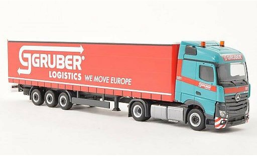 Mercedes Actros Streamspace 1/87 Herpa 2.5 Lowliner-SZ Gruber (I) modelauto