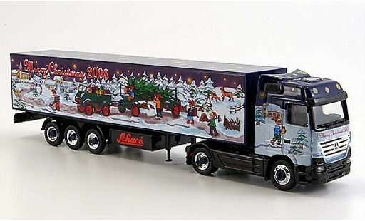 Mercedes Actros Base 1/87 Schuco V8 Koffersattelzug Weihnachten 2008 modelauto