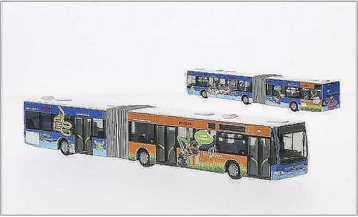 Mercedes Citaro G 1/87 Rietze Kraftverkehr Wupper-Sieg-CaLeVornia 2006 modelauto