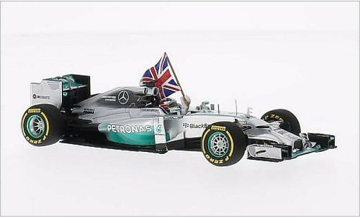 Mercedes F1 2014 1/43 Spark W05 Hybrid No.44 GP Petronas formule 1 GP Abu Dhabi modelauto