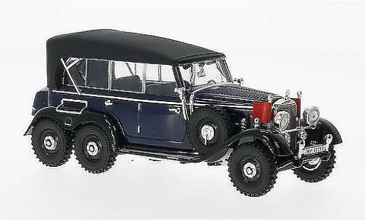 Mercedes G4 Base 1/43 Signature blauw gesloten 1938 modelauto