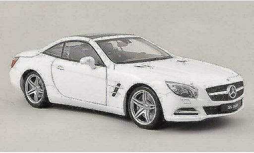 Mercedes Classe SL 500 1/18 Welly (R231) wit kap gesloten 2012 modelauto