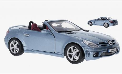 Modelauto Mercedes SLK AMG 55 (R1 blauw 1/18 Motormax