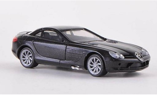 Mercedes SLR Base 1/87 Herpa McLaren zwart innen grijs 2004 modelauto