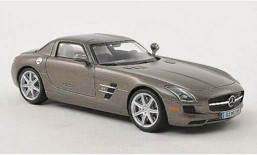 Mercedes SLS Coupe 1/43 IXO AMG (C197) mat-grijs modelauto