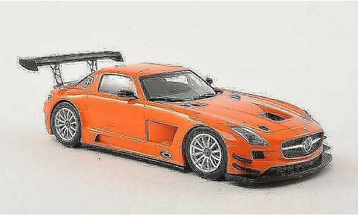 Mercedes SLS GT3 1/43 Minichamps AMG oranje Plain Body Version 2011 modelauto