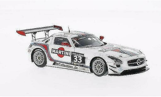Mercedes SLS GT3 1/43 Spark AMG No.33 Martini / Mishu Motors 12h Zandvoort /R.van modelauto