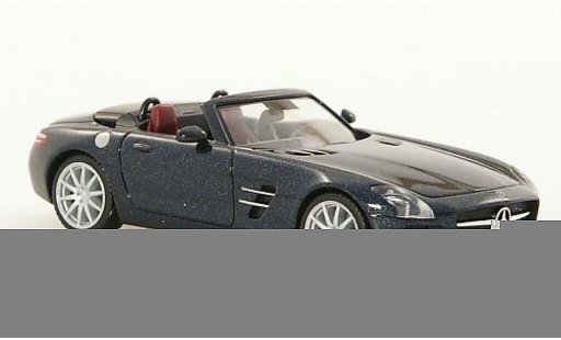 Mercedes SLS Roadster 1/87 Herpa AMG (R197) blauw 2011 modelauto