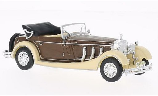 Mercedes SS Base 1/43 WhiteBox beige/bruin 1933 modelauto