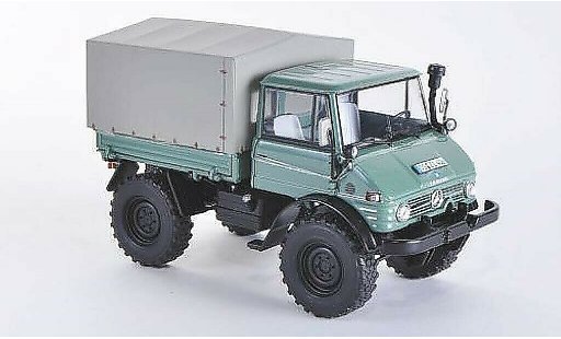 Mercedes Unimog 406-425 1/32 Weise 406 (U84) met Ganzstahl-Fahrerhaus en Plane modelauto