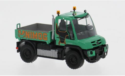 Modelauto Mercedes Unimog 406-425 U 430 groen/oranje 2013 1/87 Busch