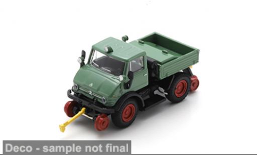 Modelauto Mercedes Unimog 406-425 U406 Railroad-Version groen 1/87 Schuco