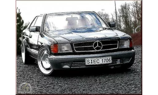 Mercedes 500 Coupe 1/18 Autoart jantes 20 pouces modelauto