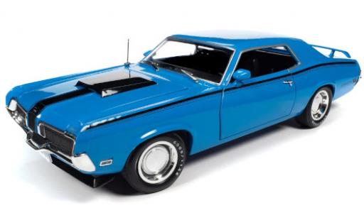 Modelauto Mercury Cougar Base Hardtop blauw 1/18 Auto World
